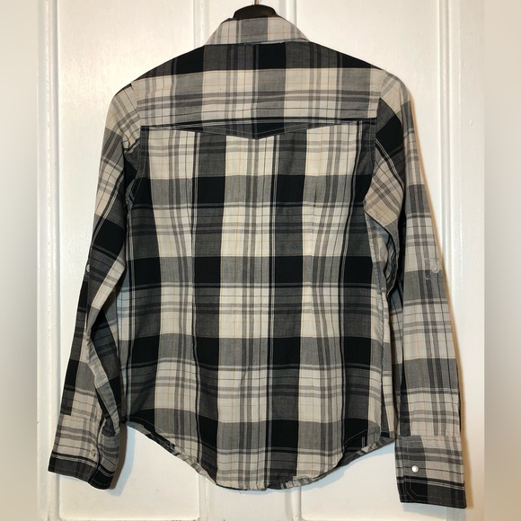 Levi’s Pearl Snap Button Plaid Western Cowboy Shirt - Picture 2 of 8